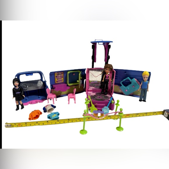 Polly Pocket Rock Band Convertible Tour Bus 18 pieces - Picture 13 of 13